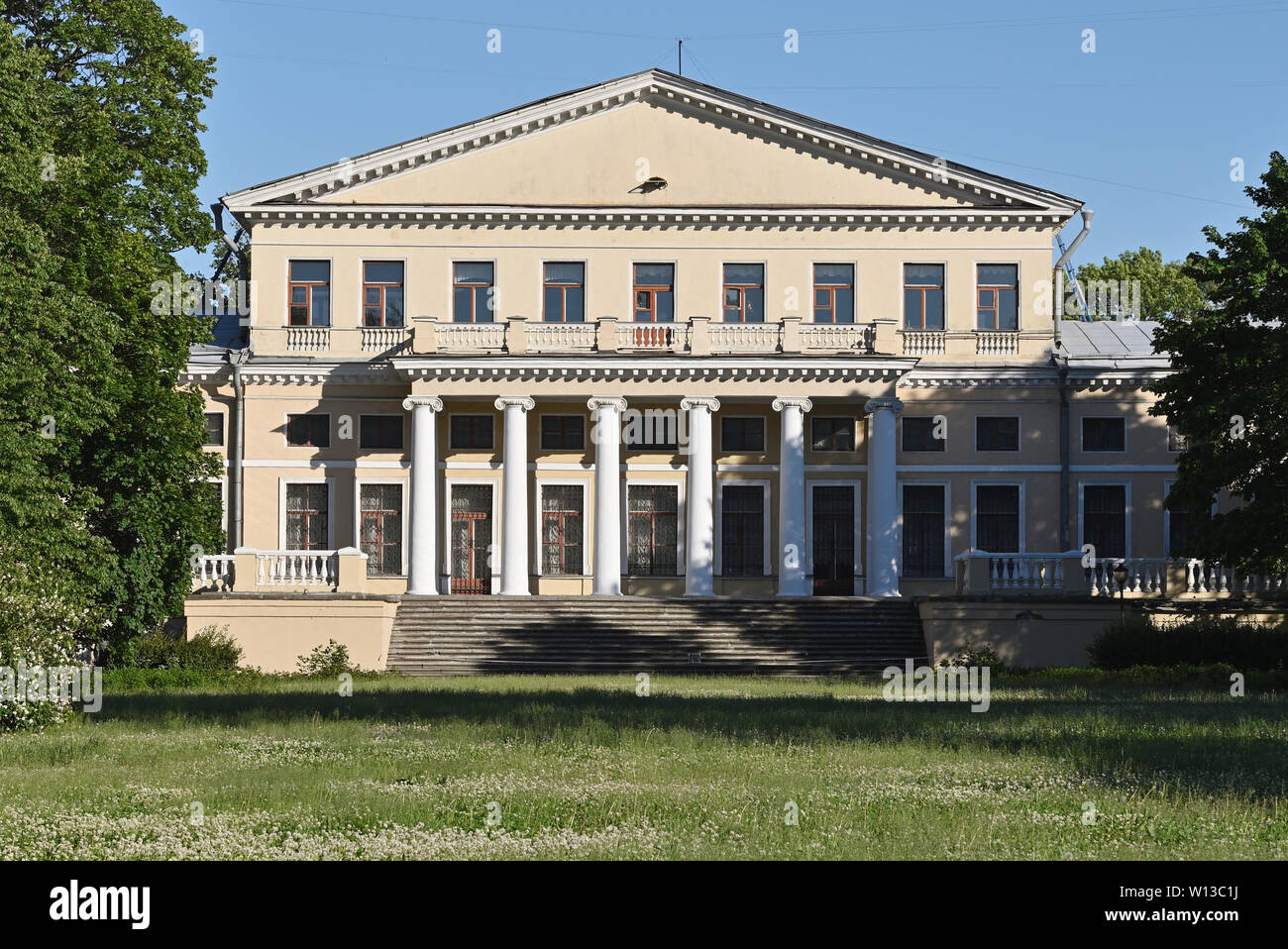Yusupov Palast auf Fontanka, jetzt die wichtigsten akademischen Gebäude des Kaisers Alexander ich St. Petersburg State Transport University, St. Petersburg, Russland Stockfoto