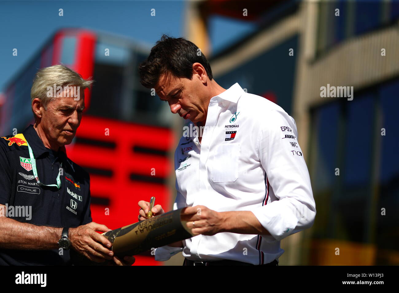 Spielberg, Österreich. 30. Juni, 2019. Toto Wolff Teamchef Mercedes AMG F1 Grand Prix von Österreich 2019 Spielberg. Credit: Unabhängige Fotoagentur/Alamy leben Nachrichten Stockfoto