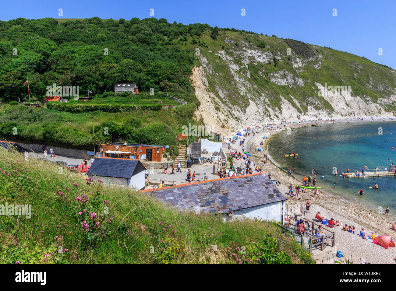 Lulworth Cove, Dorset, England, Großbritannien Stockfoto