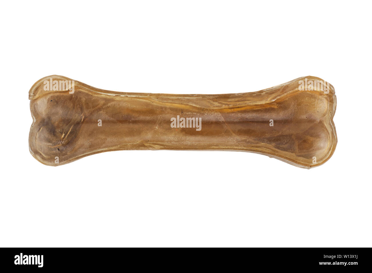 Hundeknochen isoliert auf weißem Hintergrund Stockfoto