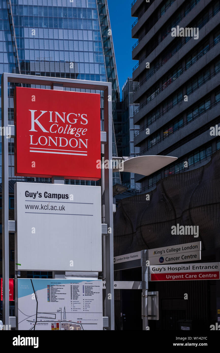 Guy's Hospital, Guy's and St. Thomas' NHS Foundation Trust, Bermondsey, Stadtteil Southwark, London, England, Großbritannien Stockfoto