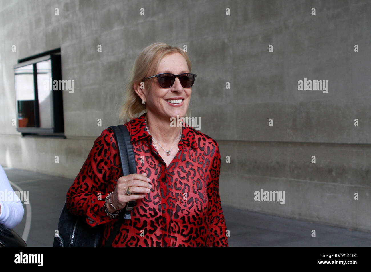 London, UK, 30. Juni 2019. Martina Navratilova wurde in den BBC Studios in London gesehen Stockfoto