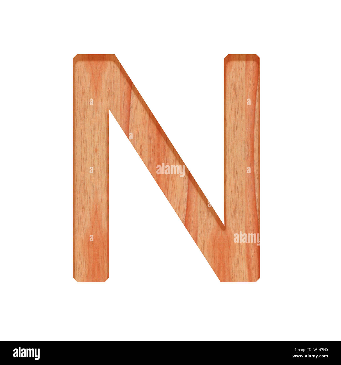 Holz Vintage Buchstaben Muster Schonen 3d Auf Weissem Hintergrund Grossbuchstabe N Stockfotografie Alamy