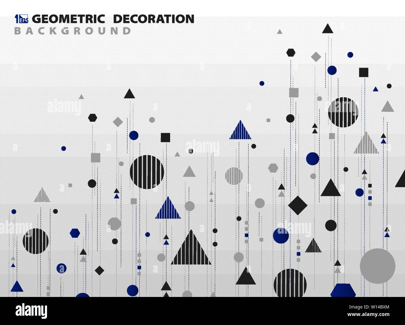Abstrakte geometrische Muster Form Design der Abdeckung Dekoration Hintergrund. Sie können für Ad, Poster, Artwork, Template Design. Illustration Vektor Stock Vektor