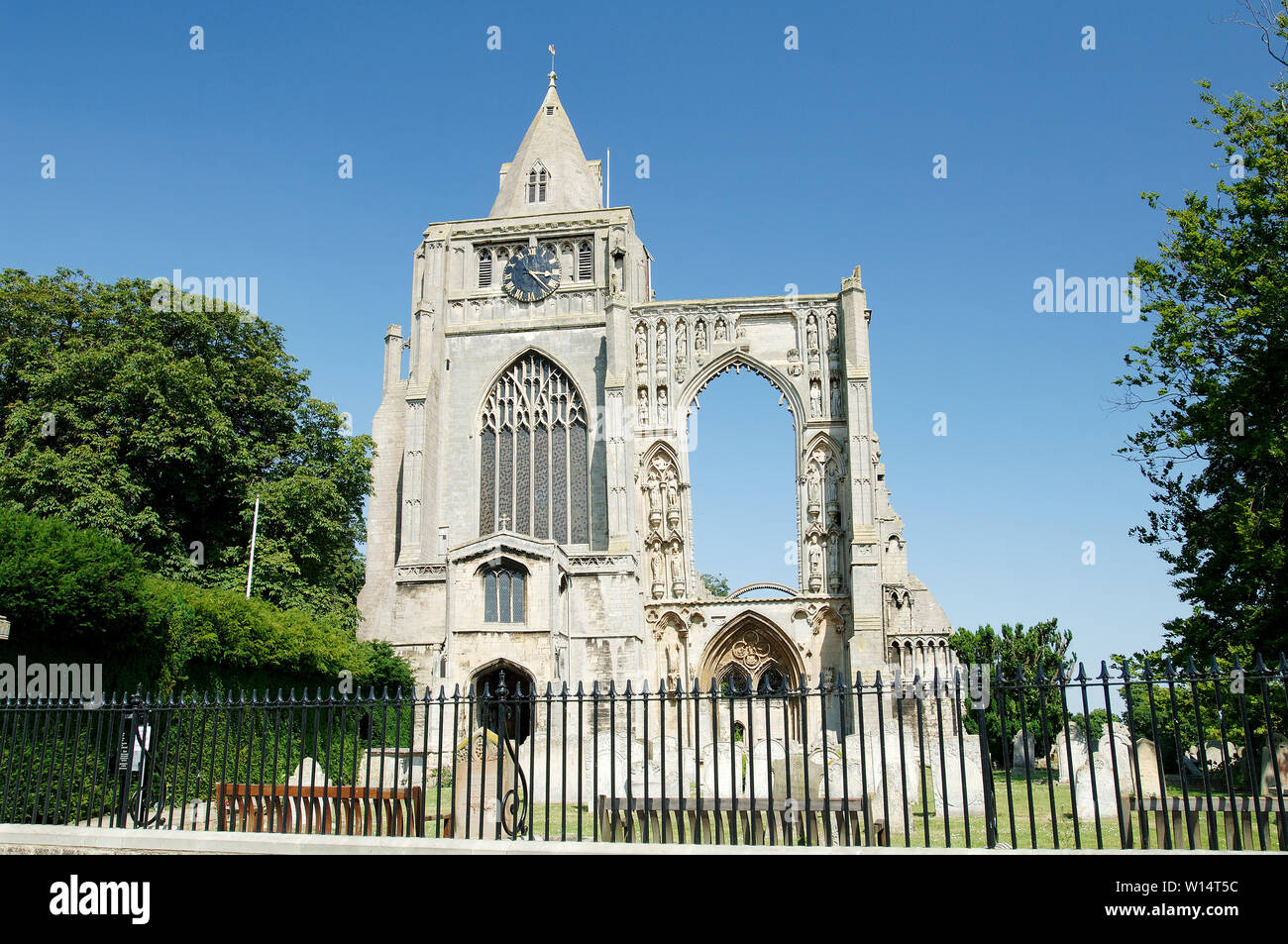 Croyland Abtei, Unserer Lieben Frau, St. Guthlac und St. Bartholomäus, Lincolnshire Stockfoto