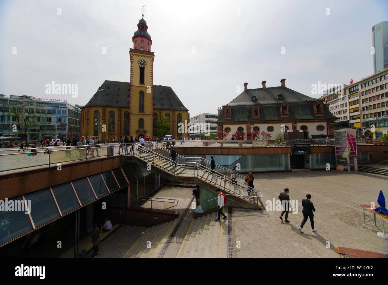 Heiliger. Katharinenkirche am Hauptwache-Platz, Frankfurt am Main, Deutschland Stockfoto