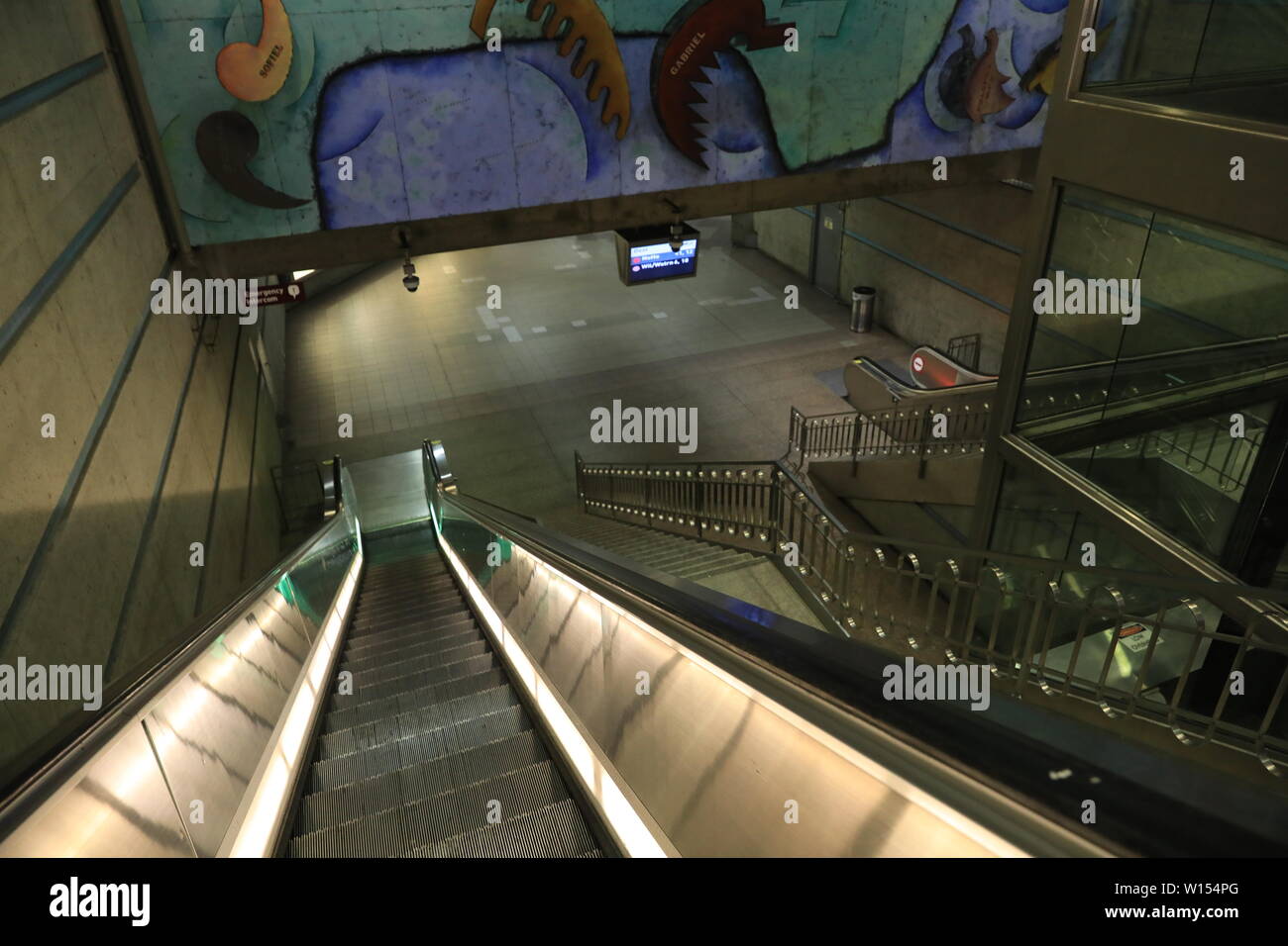 Der Innenraum von der Union Station der U-Bahn Station Stockfoto