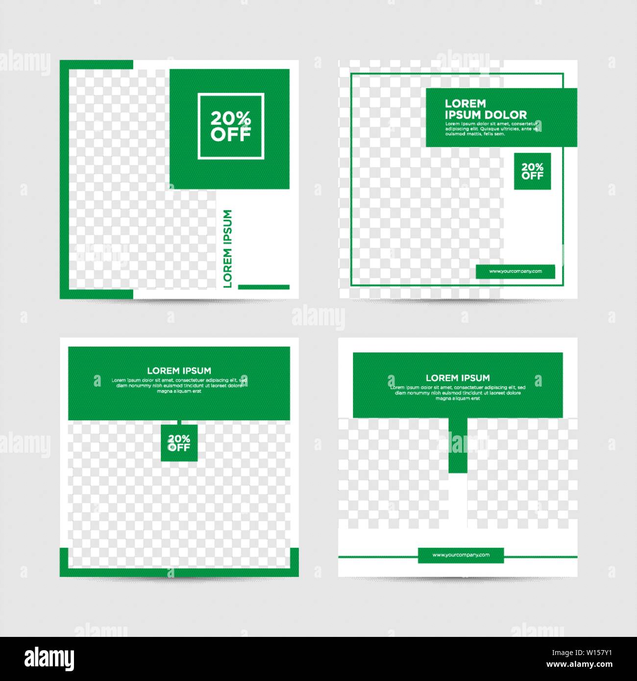 Social Media Post Vorlage Stock Vektor