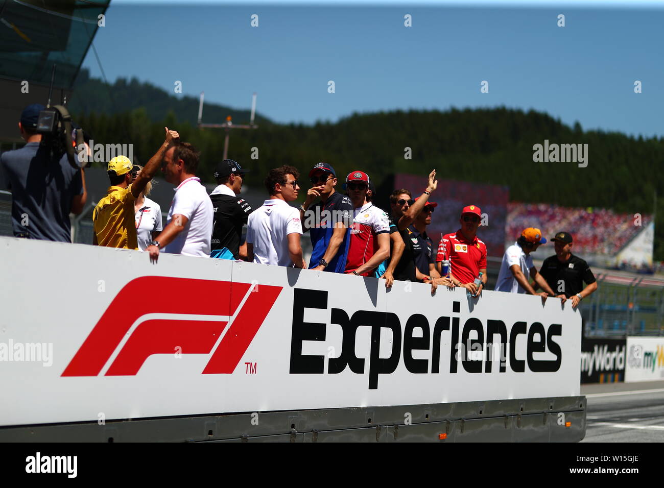 Spielberg, Österreich. 30. Juni, 2019. Treiber Parade Truck Credit: Unabhängige Fotoagentur/Alamy leben Nachrichten Stockfoto