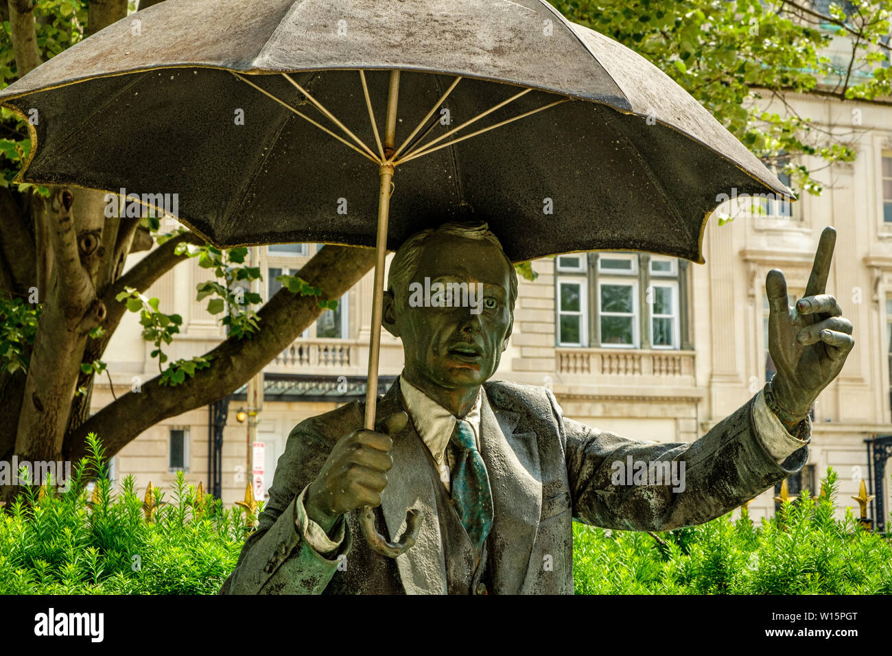 Erlauben Sie mir, Skulptur, 2346 Massachusetts Avenue NW, Washington DC Stockfoto