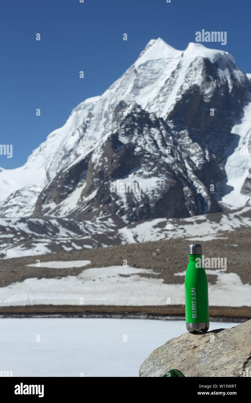 Gurudongmar See Stockfoto