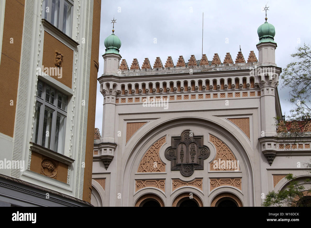 Die Spanische Synagoge von Josefov in Prag Stockfoto