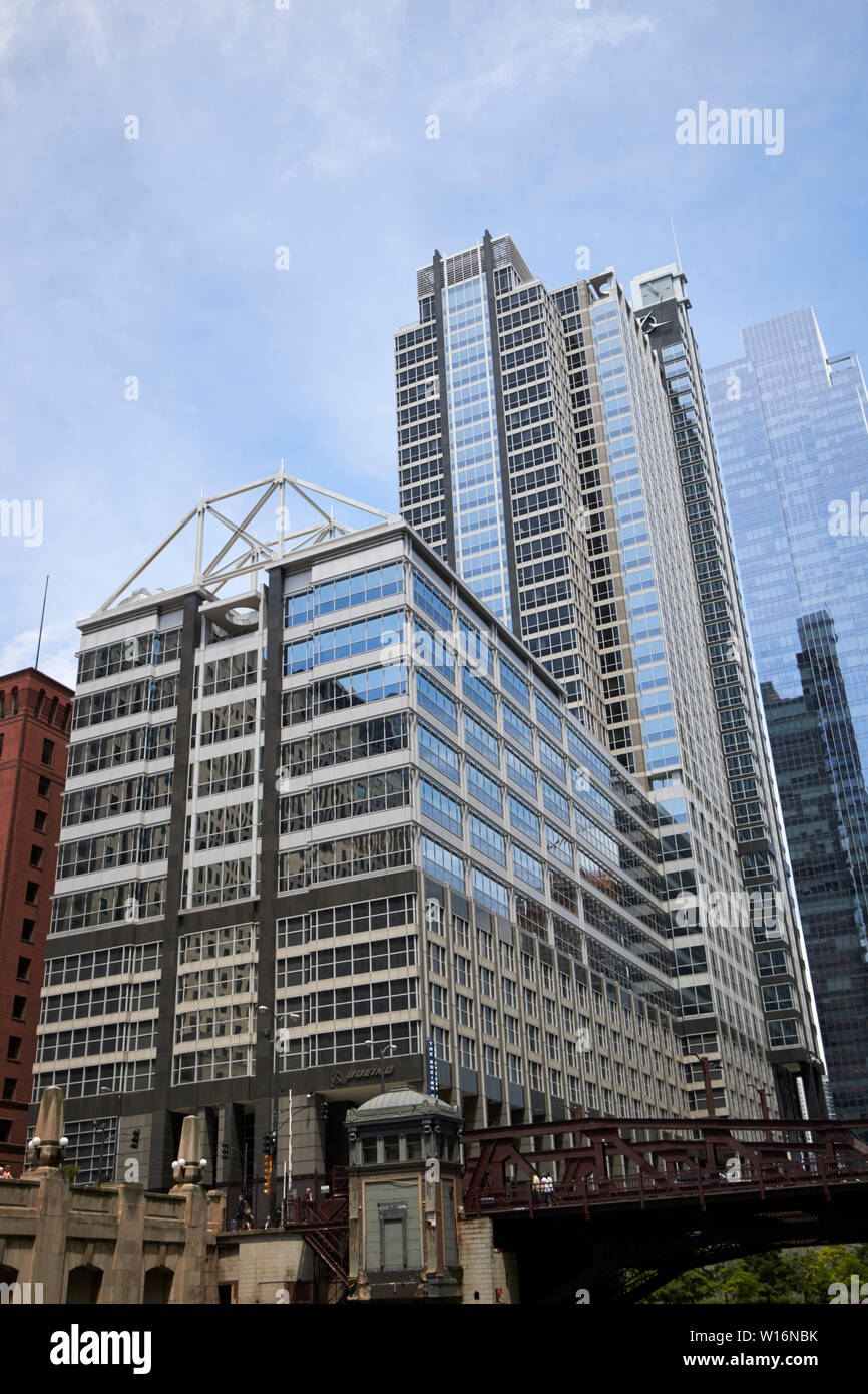Die Boeing Company Hauptsitz Chicago IL USA Stockfoto