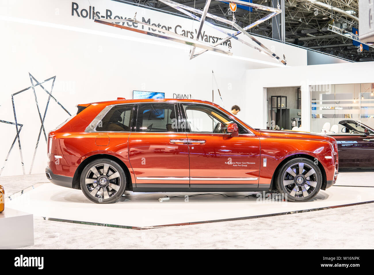 Poznan, Polen, Mar 2019 Rolls-Royce Neue maßgeschneiderte Cullinan, Poznan International Motor Show, Britische handmade high-seitig Fahrzeug von Rolls-Royce Stockfoto