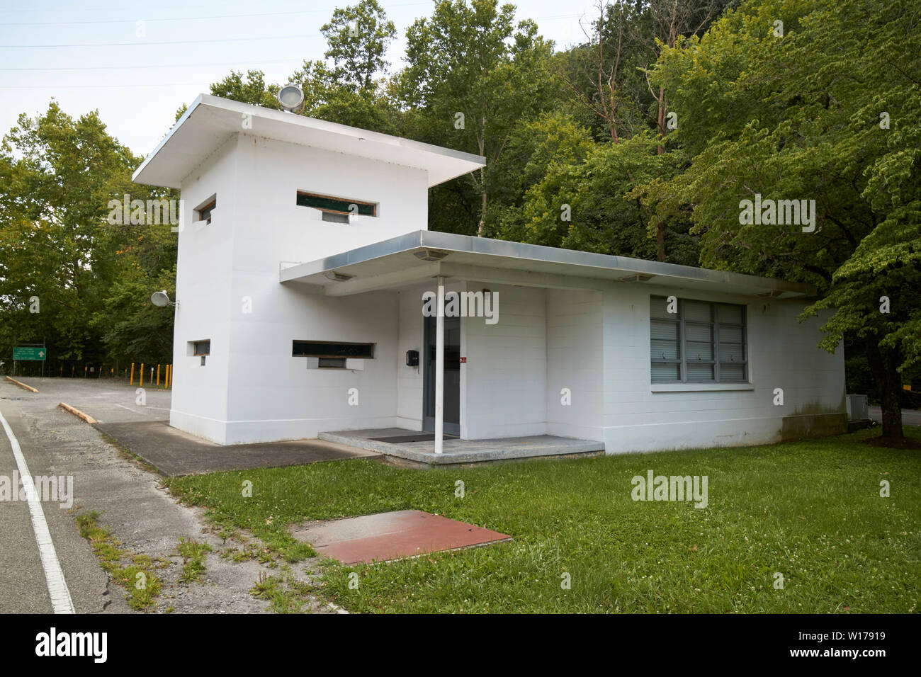 Zufahrt Midway torhaus als Teil des Manhattan Project in der ehemaligen