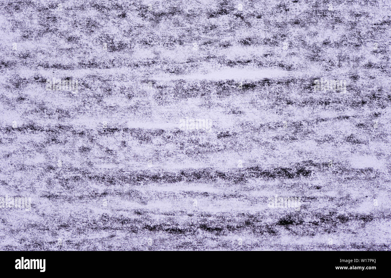Crayon Textur schwarz Zeichnungen auf weißem Papier Hintergrund Stockfoto