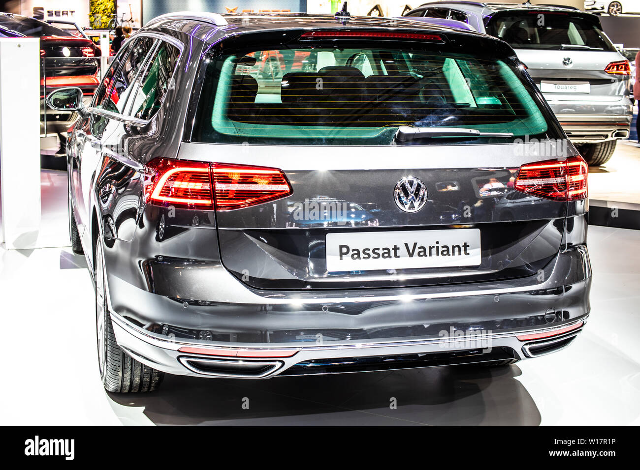 Brüssel, Jan 2019 Volkswagen VW Passat Variant zu Brüssel Motor Show, 8. Gen, B8, Typ 3G, von der deutsche Autobauer Volkswagen Konzern Stockfoto