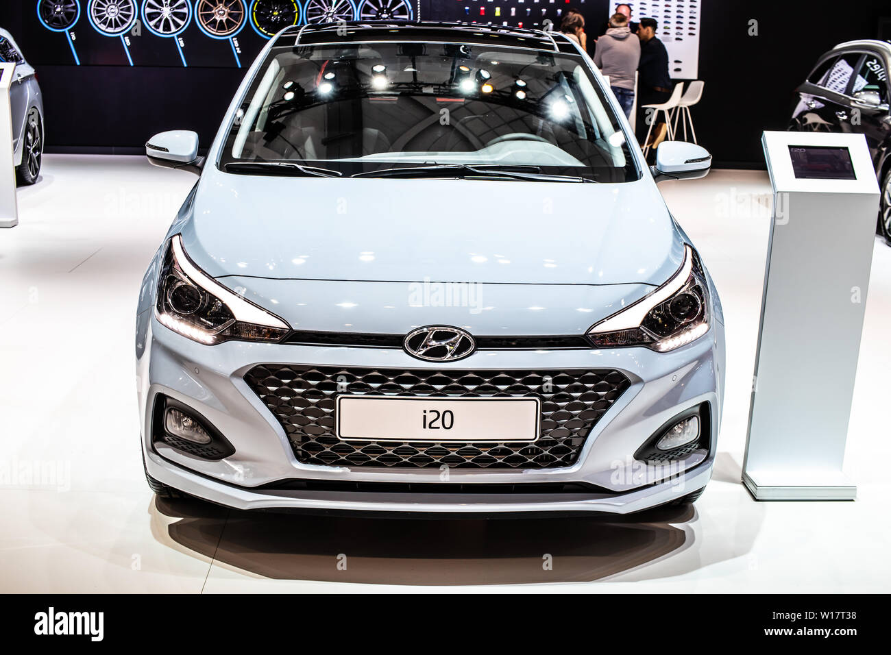 Brüssel, Belgien, Jan 2019: Hyundai i20 am Brüsseler Motor Show, die zweite Generation, Verschönerung, von südkoreanischen Automobilhersteller Hyundai produziert Stockfoto