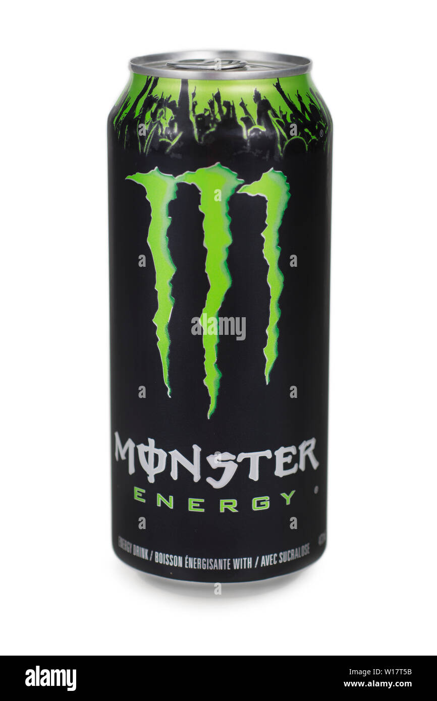 Monster Energy Drink können Stockfoto