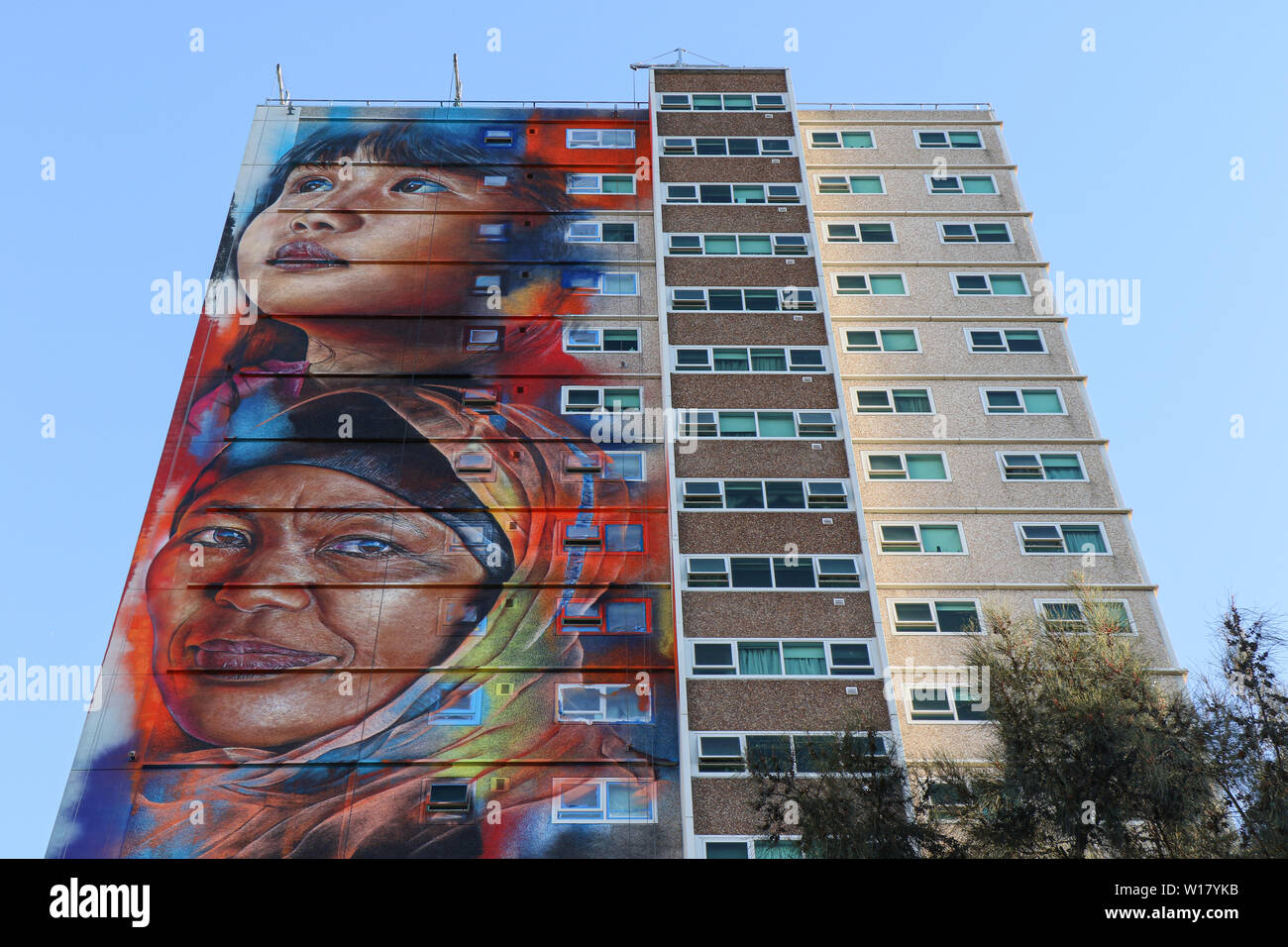 Melbourne Australien, die Kunstwerke in der Innenstadt Vorort von Collingwood Stockfoto