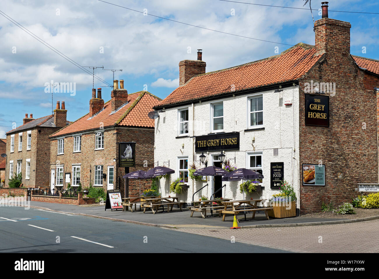 Das graue Pferd Pub im Elvington, North Yorkshire, England, Großbritannien Stockfoto