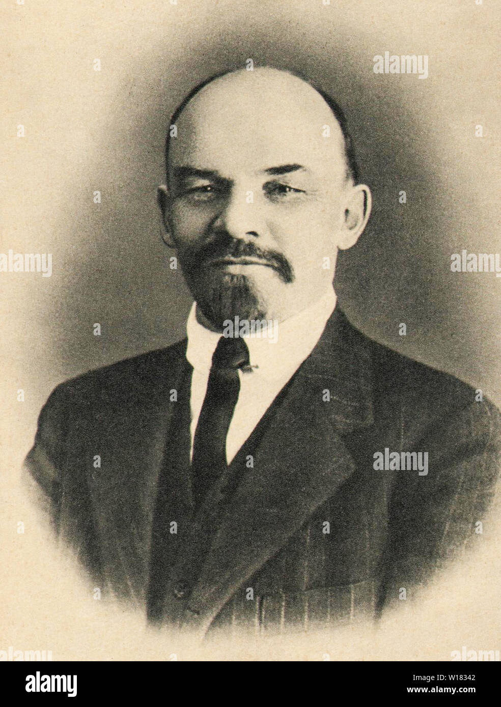 Foto Portrait von Wladimir Lenin. Stockfoto