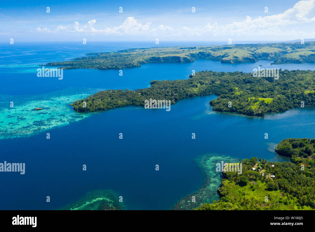 Fjorde von Cape Nelson, Tufi, Oro Provinz, Papua Neu Guinea Stockfoto