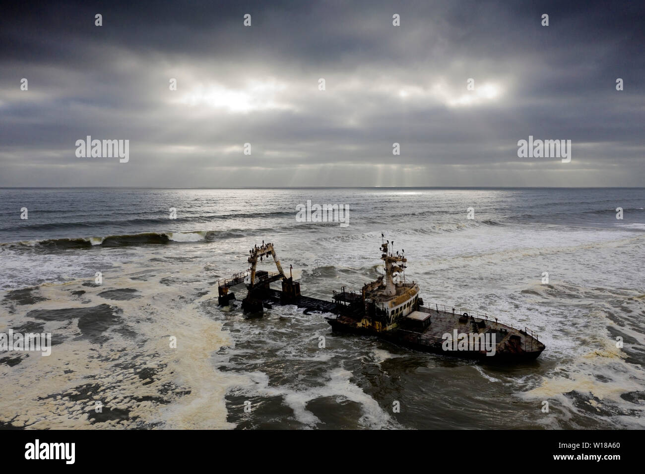 Zeila Schiffswrack an der Skelettküste, Henties Bay, Namibia Stockfoto