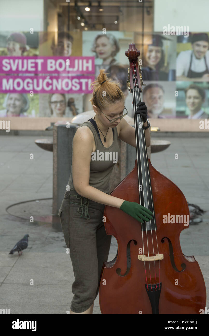 Gungula Street Band Stockfoto