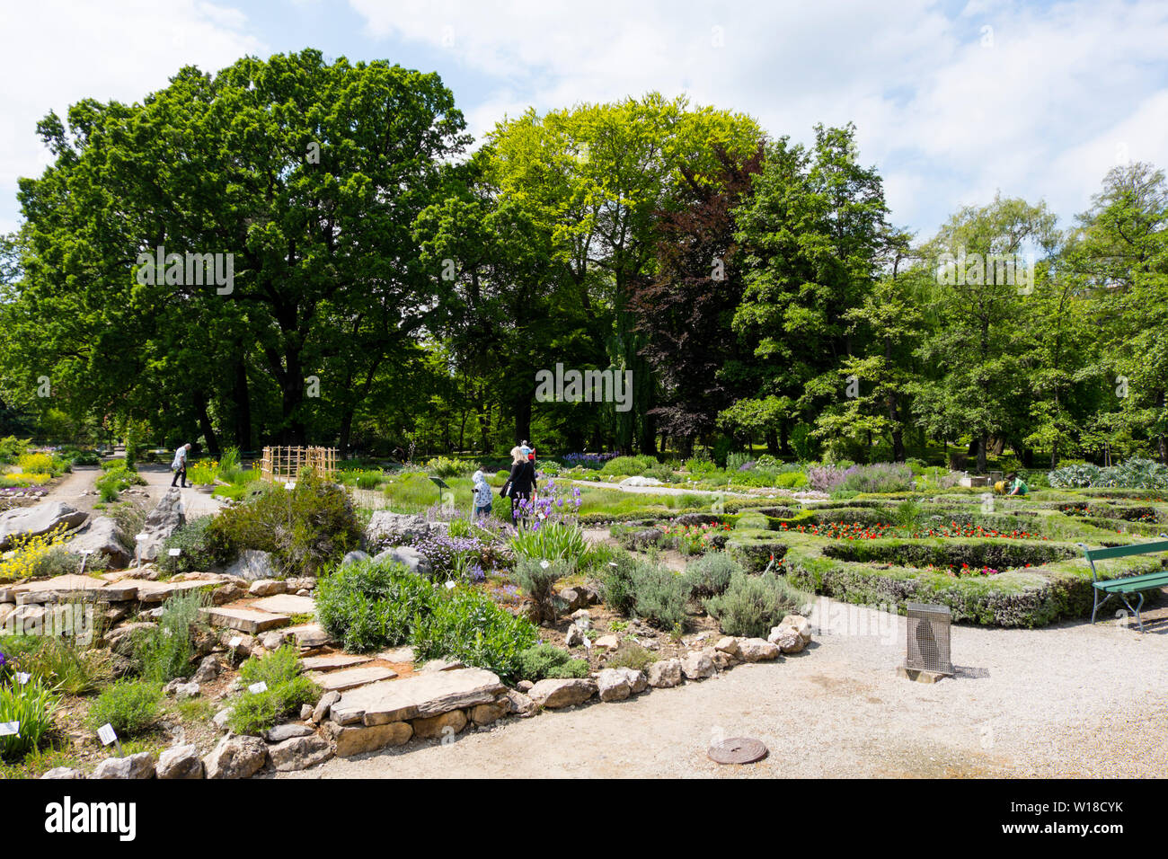 Botanicki vrt, Botanischer Garten, Zagreb, Kroatien. Stockfoto