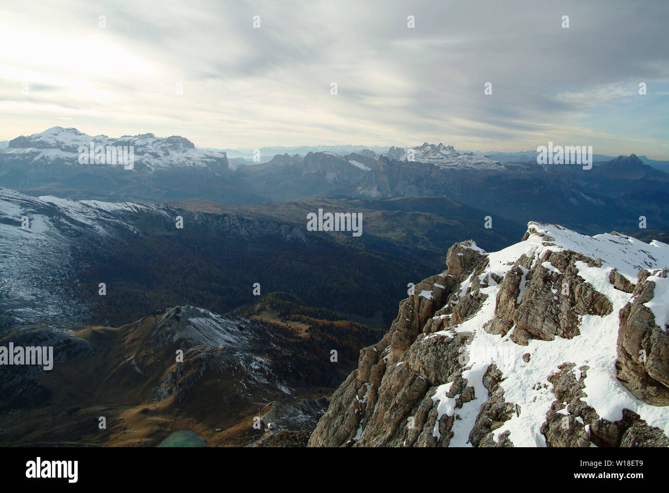 Gadertal, Lagazuoi Berg, fanes Gruppe, Dolomiti (Dolomiten), Italien Stockfoto