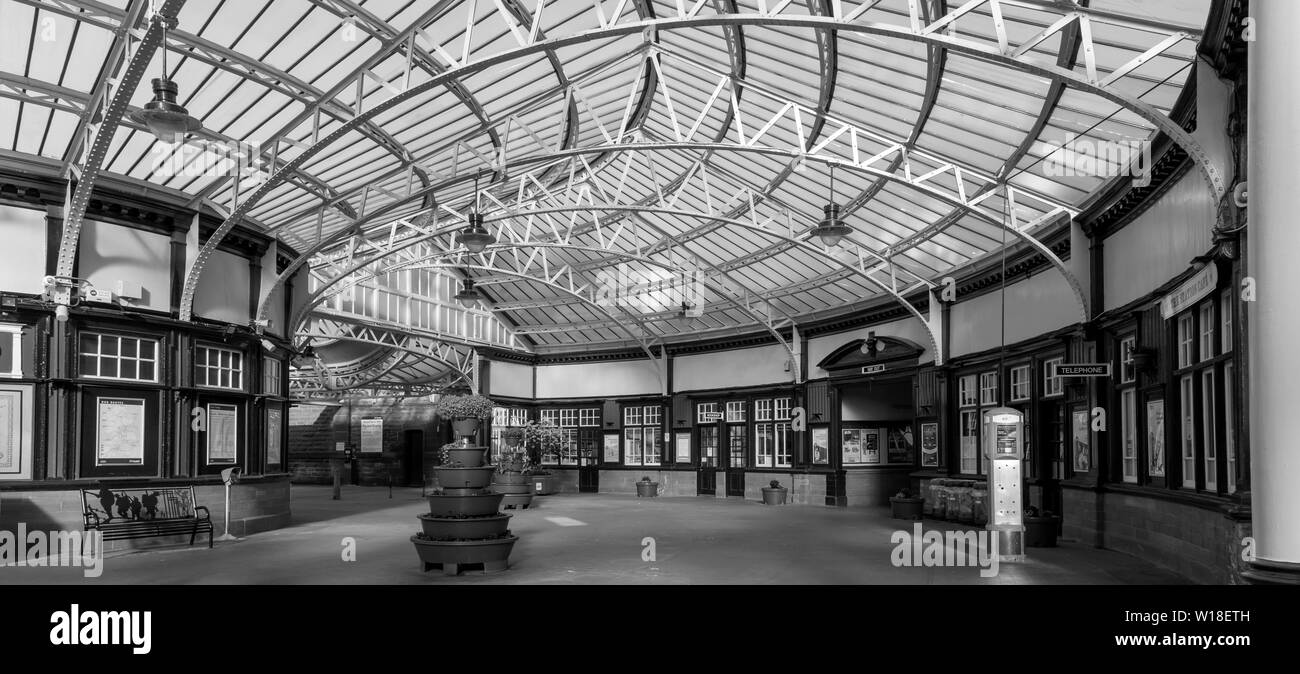 Wemyss Bay Railway Station, Wemyss Bay, Invercylde,Ayreshire, Schottland, Großbritannien. Stockfoto