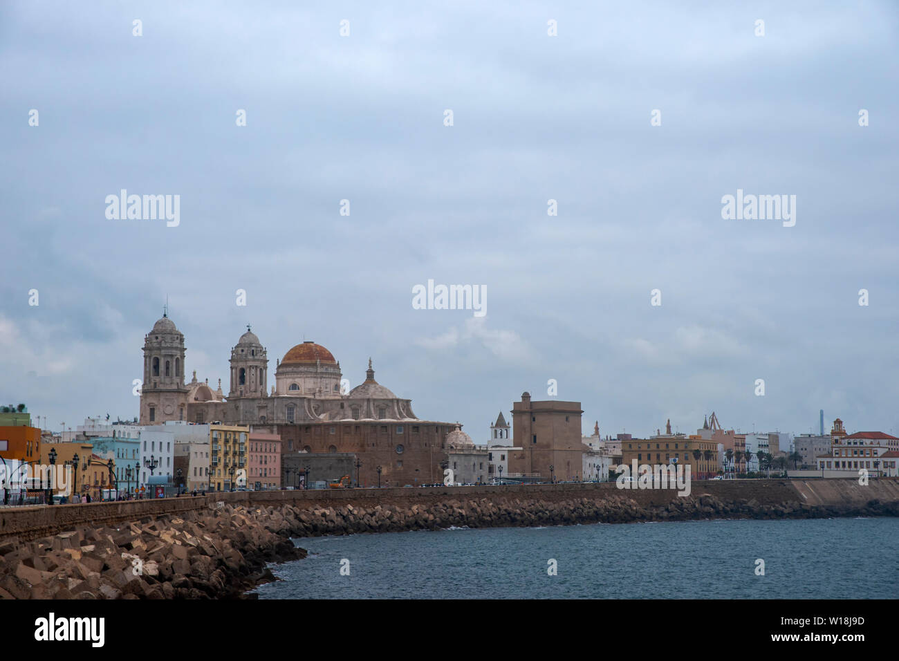 Durch die schöne Stadt Cadiz, Spanien Spaziergang Stockfoto