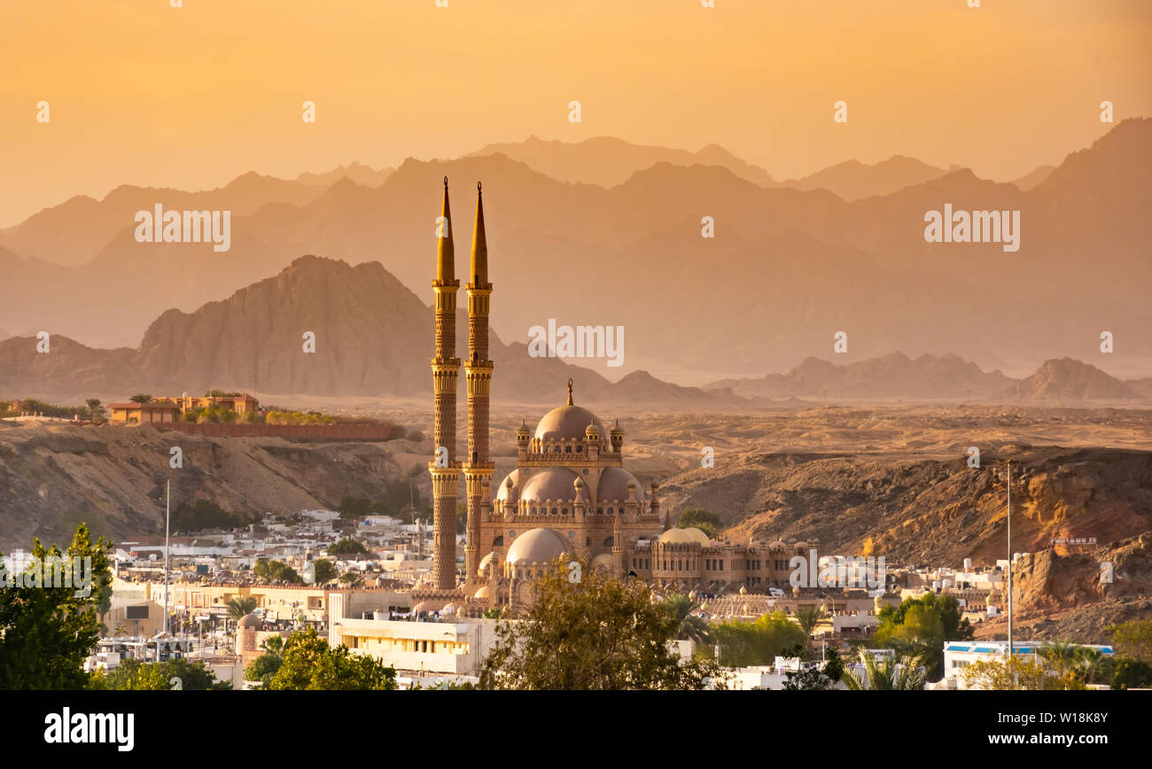 Panorama od Altstadt, in den Bergen von Sharm El Sheikh. Ägypten. Stockfoto