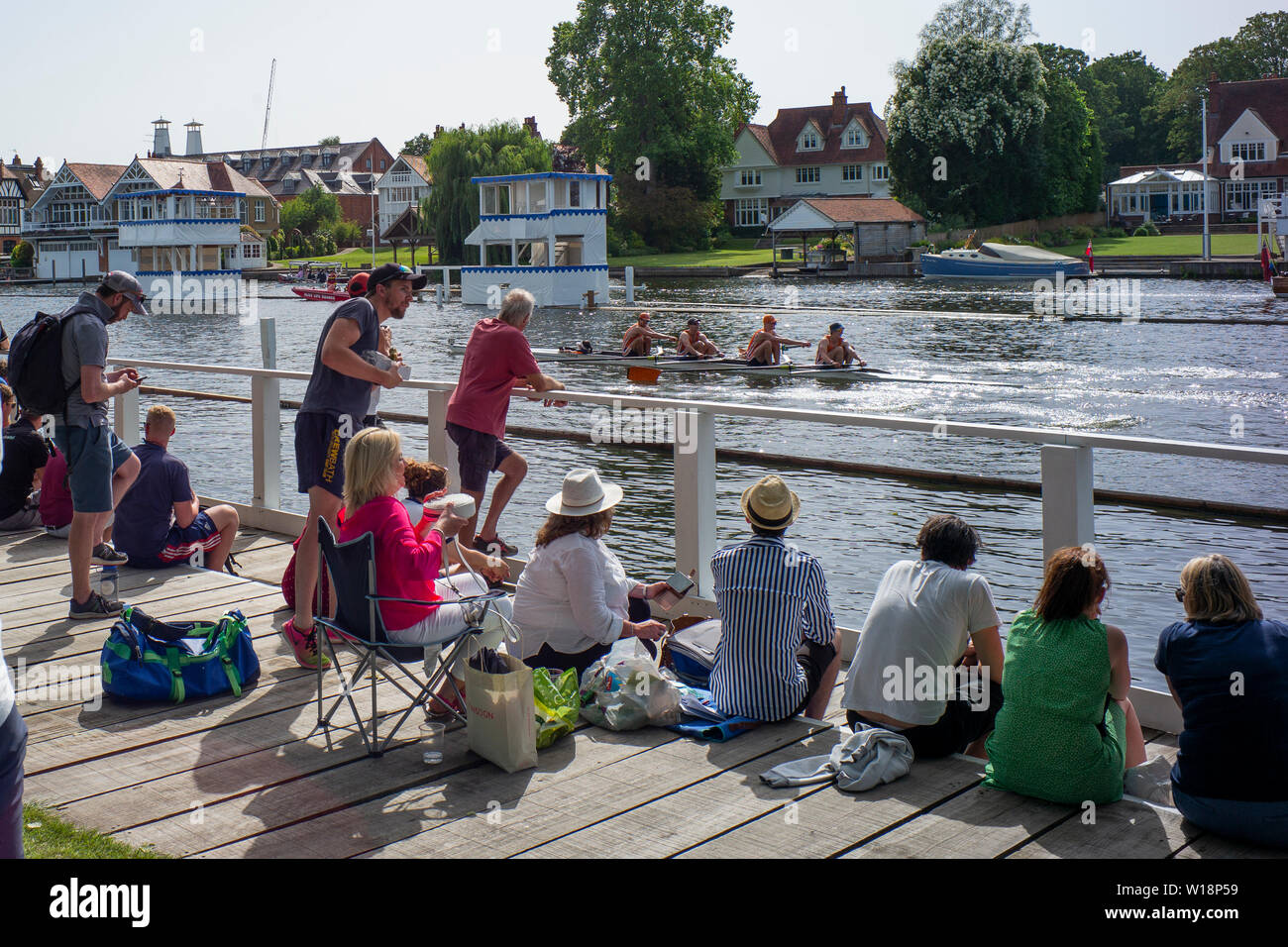 Henley auf Themse, England, Vereinigtes Königreich, 28. Juni 2019, Henley Royal Regatta Qualifier, Time Trial, Henley, [© Peter SPURRIER/Intersport Stockfoto