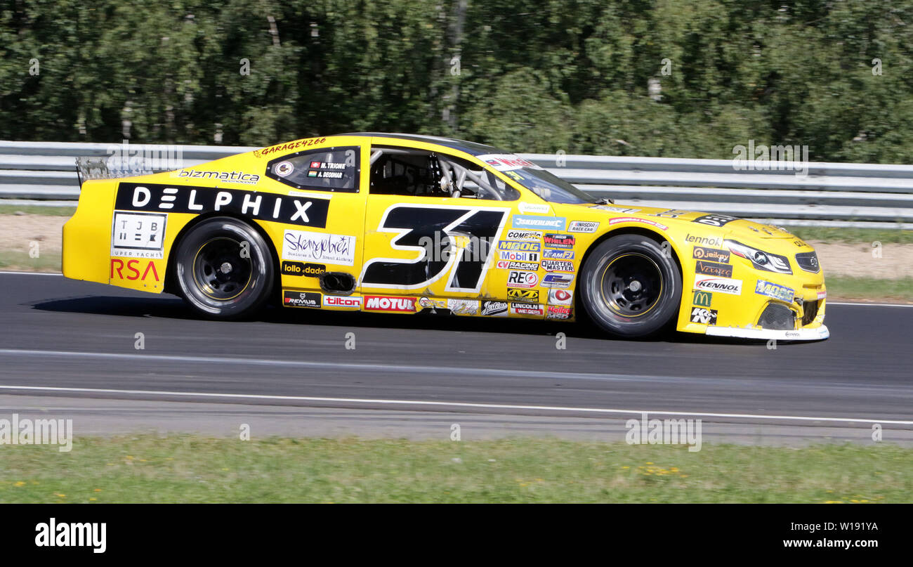 Die meisten, Tschechische Republik. 30. Juni, 2019. Advait DEODHR (IND/CAAL Racing/ITA/Chevrolet SS). NASCARWhelenEuroSeries, NASCAR GP Tschechien, Runde 7, Elite 2,. Die meisten/Tschechien, Autodrom Most, Juni 30, 2019, Quelle: Wolfgang Fehrmann/ZUMA Draht/Alamy leben Nachrichten Stockfoto