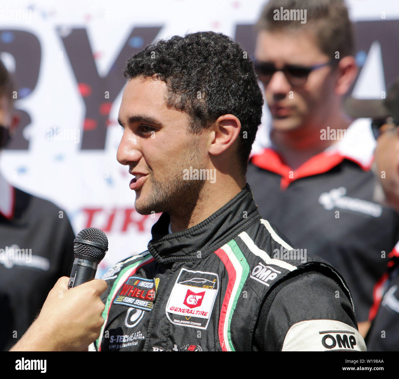 Die meisten, Tschechische Republik. 30. Juni, 2019. Loris HEZEMANS (NLD/Hendriks Motorsport/NLD/Ford Mustang). NASCARWhelenEuroSeries, NASCAR GP Tschechien, Runde 7, Elite 1,. Die meisten/Tschechien, Autodrom Most, Juni 30, 2019, Quelle: Wolfgang Fehrmann/ZUMA Draht/Alamy leben Nachrichten Stockfoto