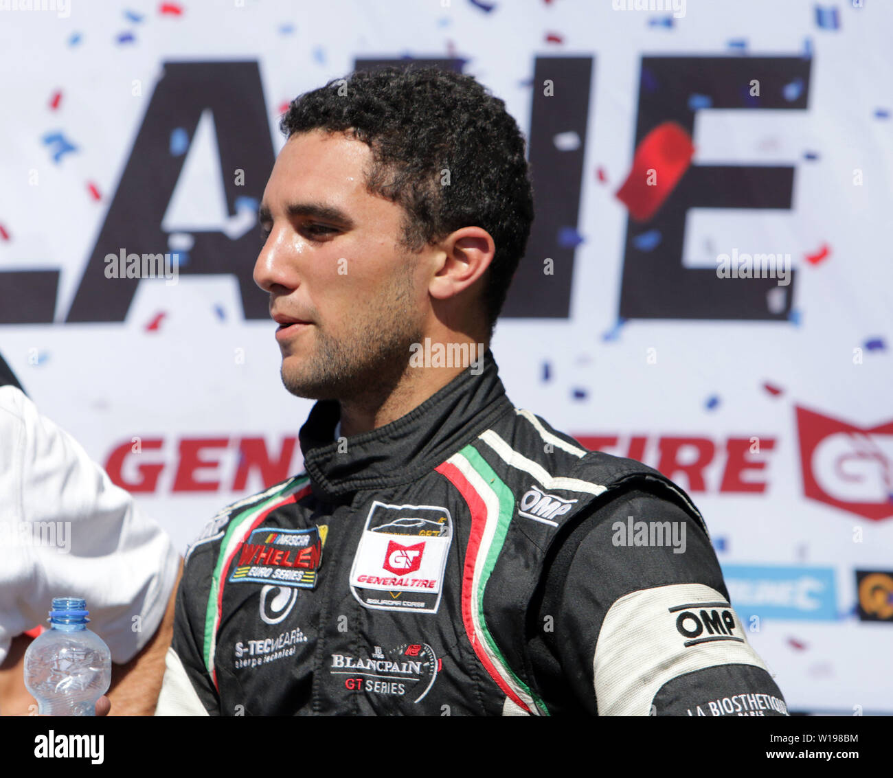 Die meisten, Tschechische Republik. 30. Juni 2019. Der Sieger des Rennens Loris HEZEMANS (NLD/Hendriks Motorsport/NLD/Ford Mustang). NASCARWhelenEuroSeries, NASCAR GP Tschechien, Runde 7, Elite 1,. Die meisten/Tschechien, Autodrom Most, Juni 30, 2019, Quelle: Wolfgang Fehrmann/ZUMA Draht/Alamy leben Nachrichten Stockfoto