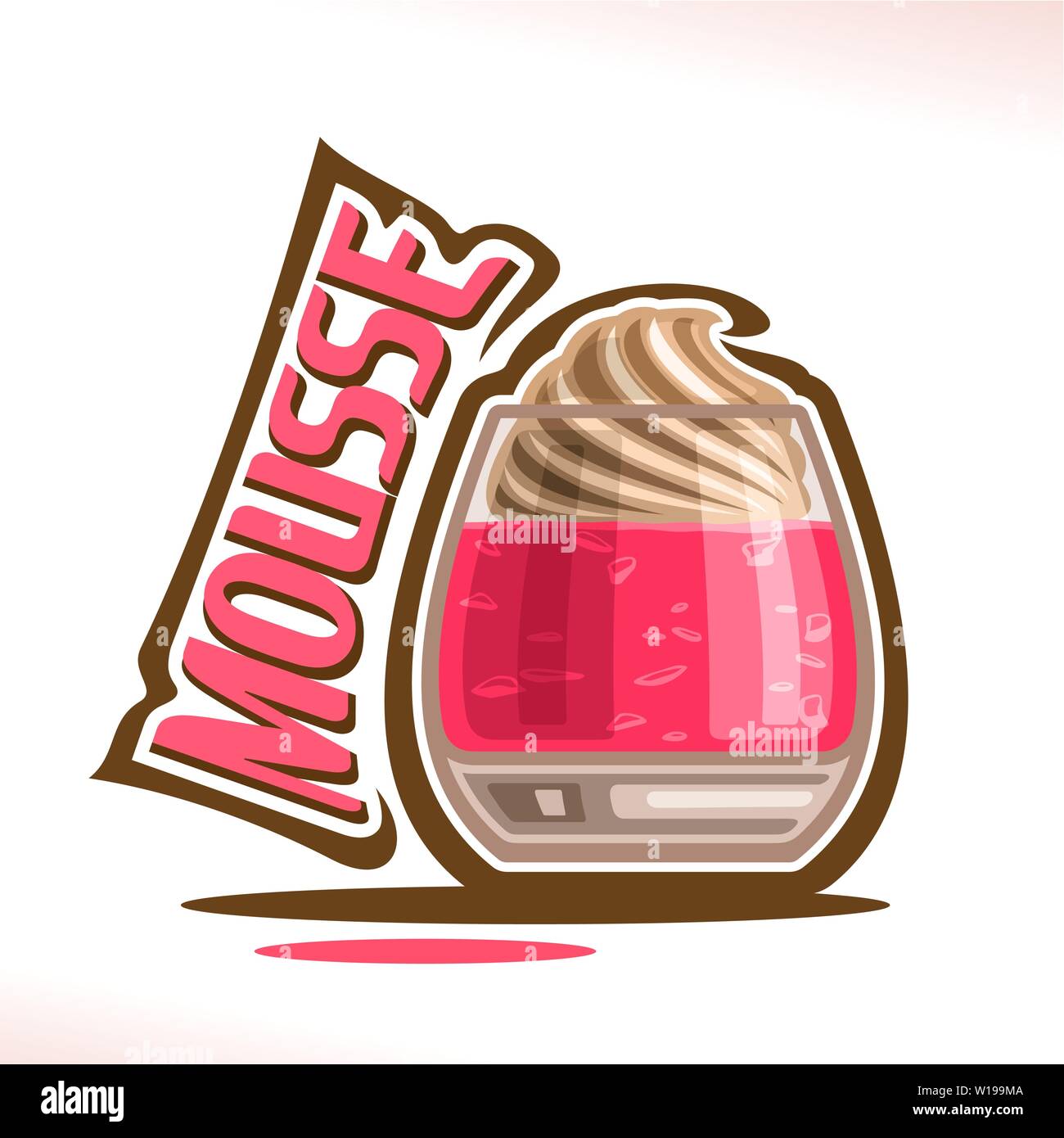 Vektor logo für Mousse Stock Vektor