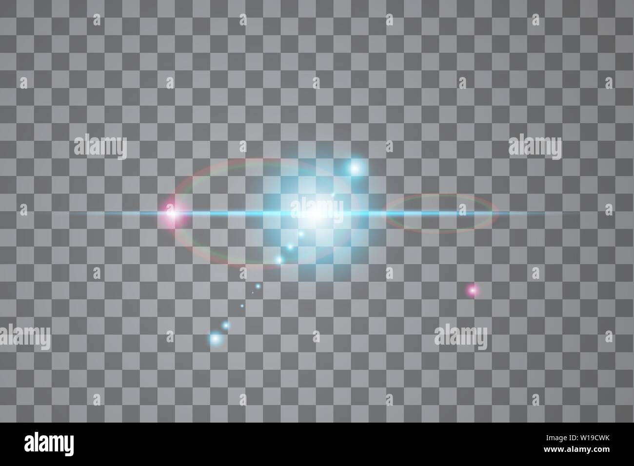 Vektor transparente Sonnenlicht besondere lens flare Lichteffekt Stock Vektor