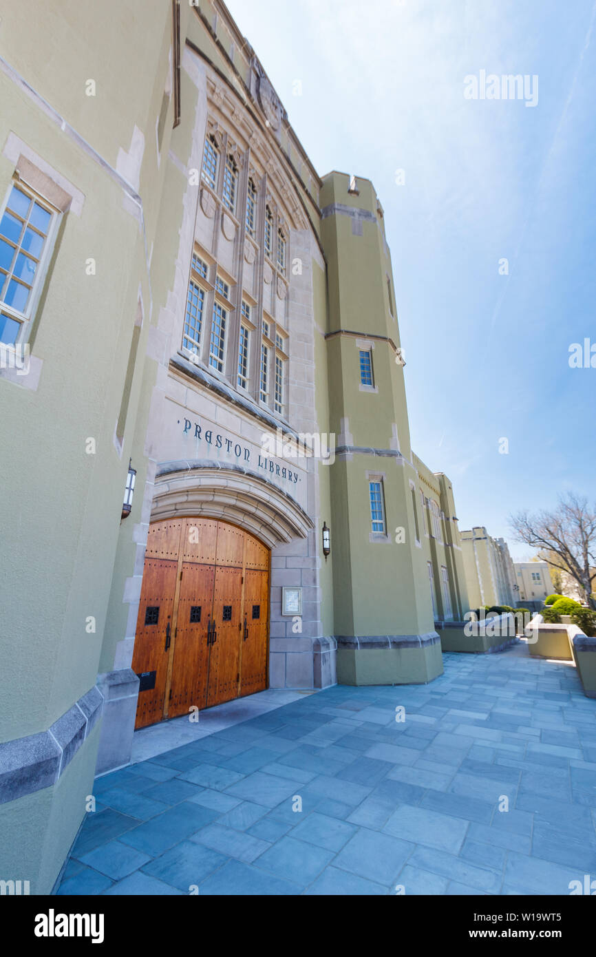 LEXINGTON, VA, USA - 15. April: Preston Bibliothek am 15. April 2016 am Virginia Military Institute in Lexington, Virginia. Stockfoto