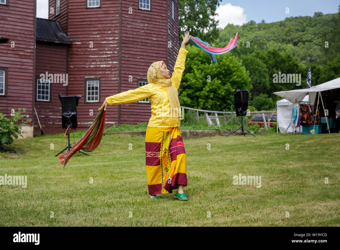 Phillippine Volkstanz, Fonda, New York. Stockfoto