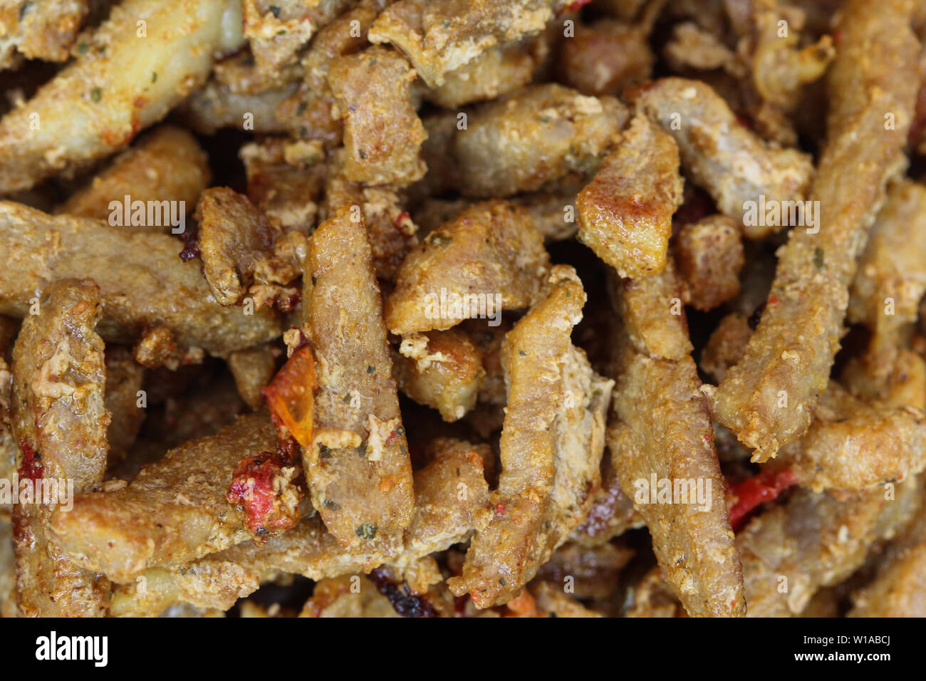 Nahaufnahme der shawarma auf einer Platte Stockfoto