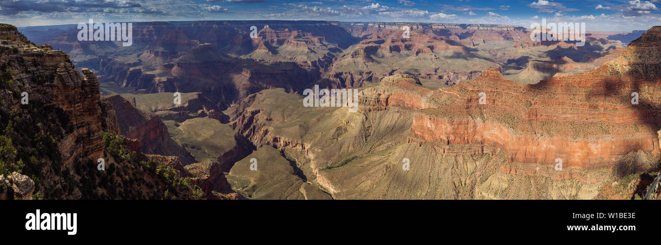 Super high res Panorama Panorama vom South Rim, Grand Canyon National Park, Arizona, USA Stockfoto
