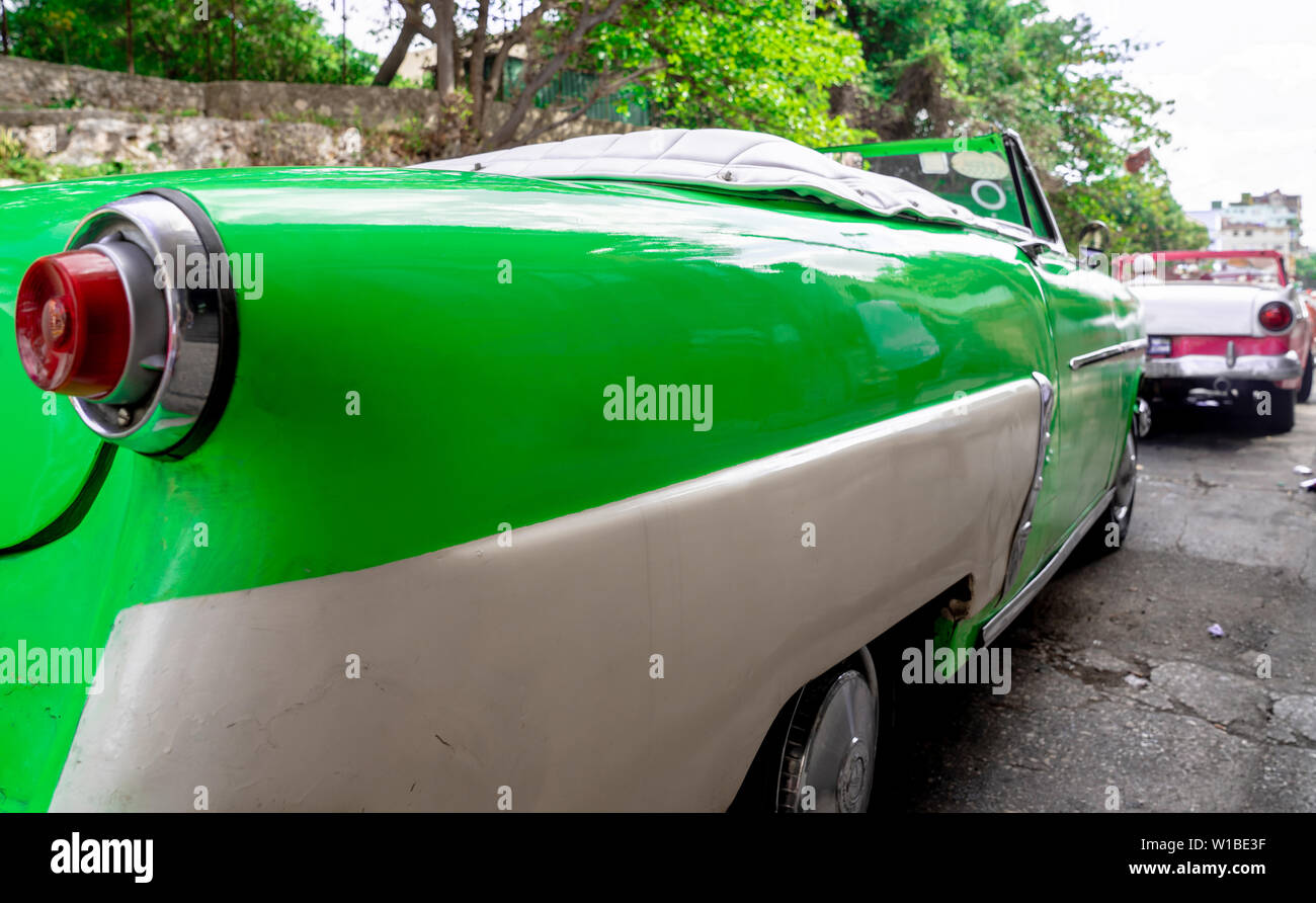 Klassische amerikanische Cabrio in Havanna, Kuba. Stockfoto