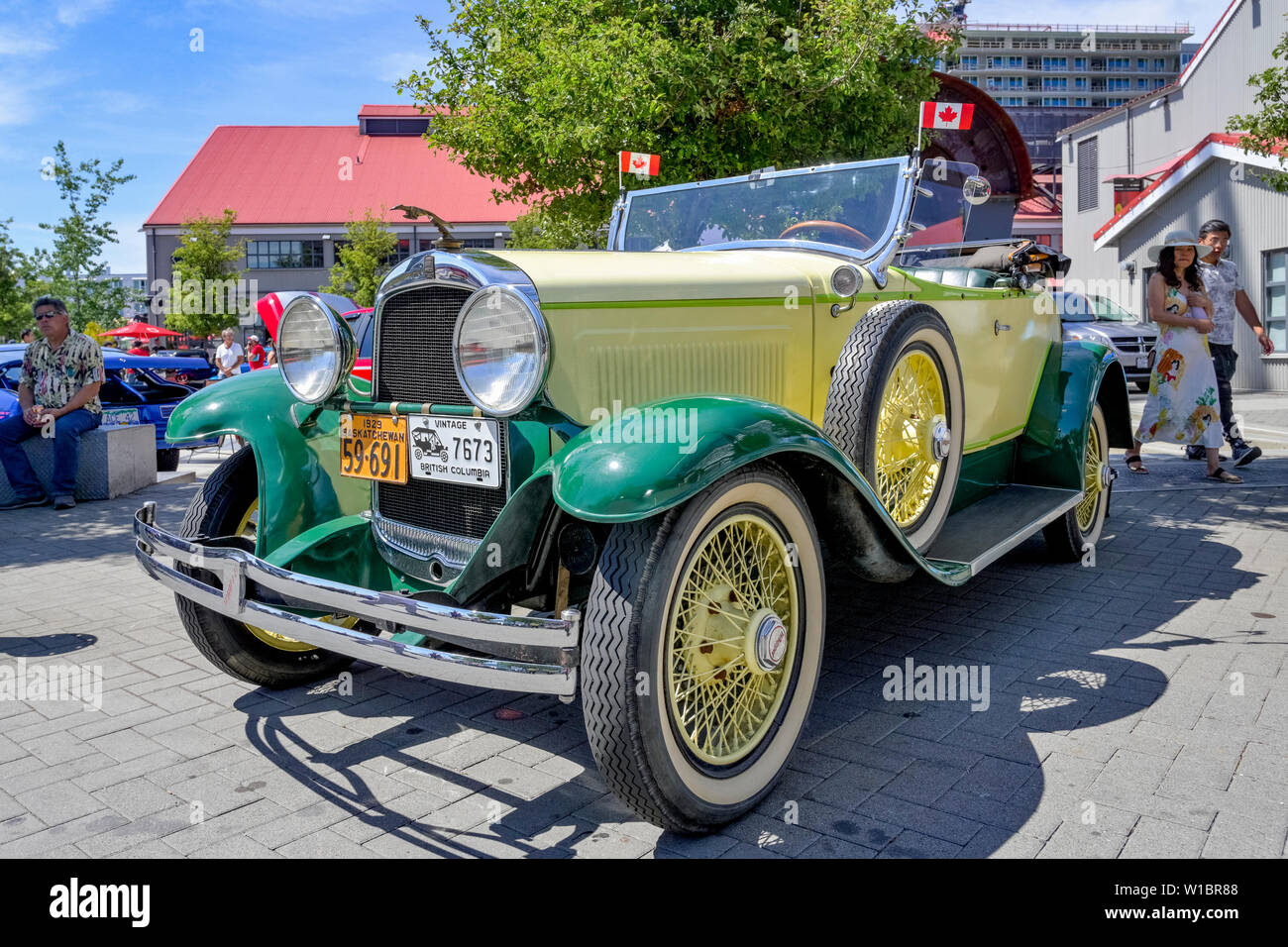 Willys-Overland Whippet, Vintage Sammler Auto Show, Canada Day, der schiffbauer Square, North Vancouver, British Columbia, Kanada Stockfoto