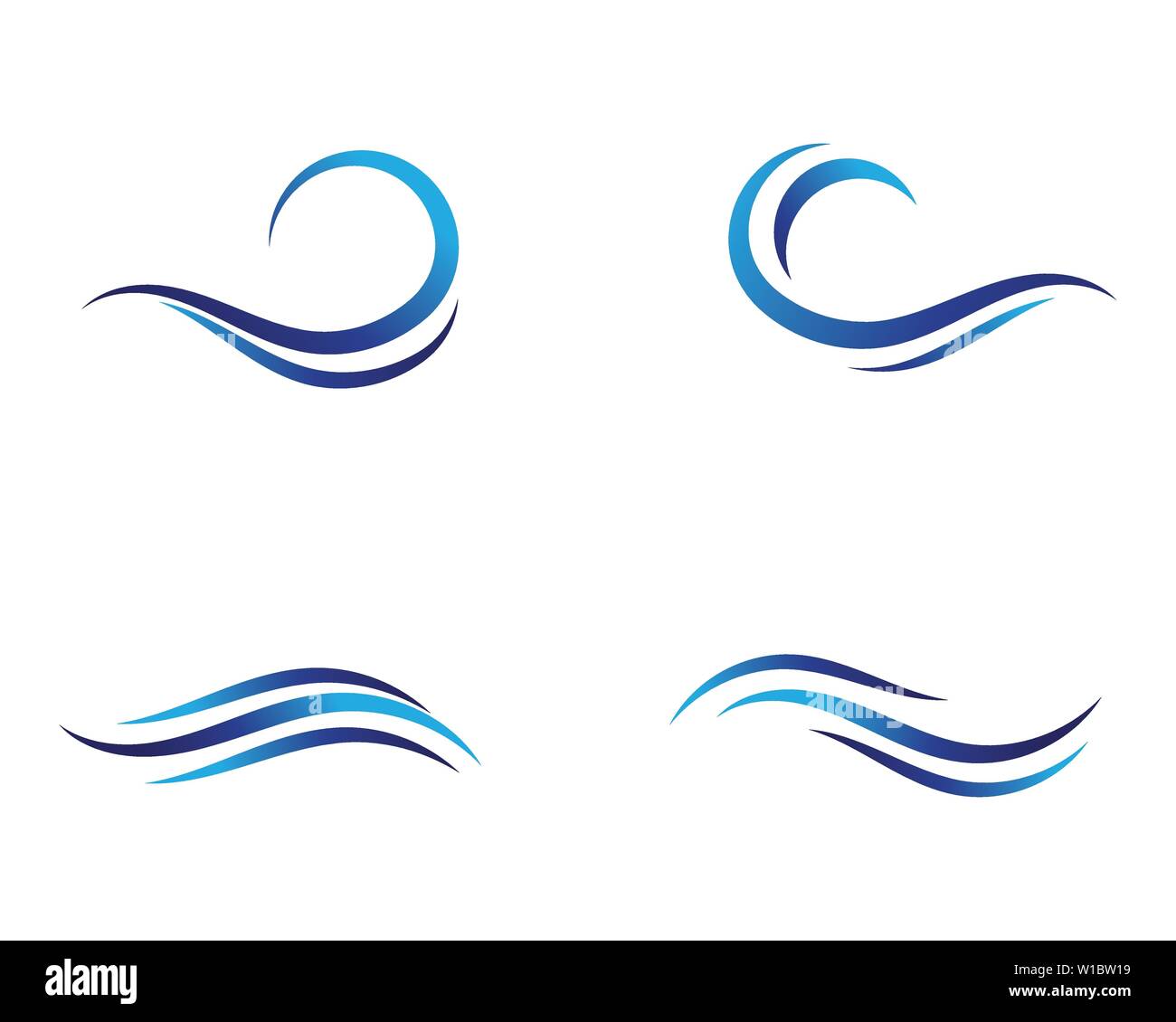 Wasser wave Vector Illustration Design Stock Vektor