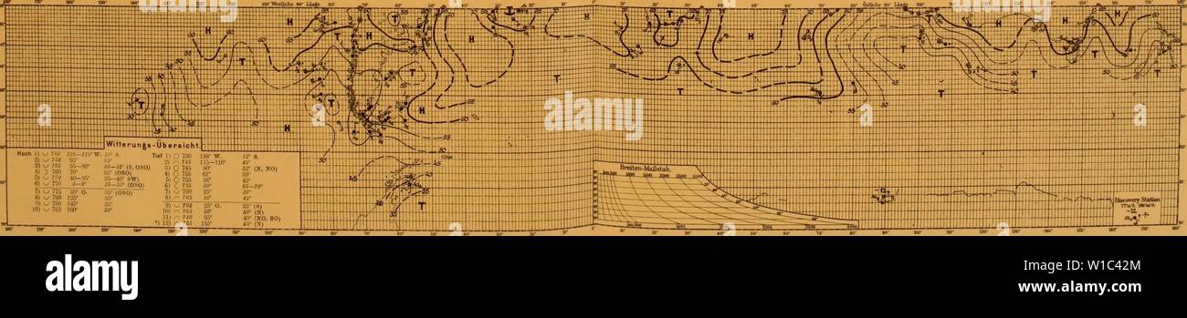Archiv Bild von Seite 52 der Deutschen Südpolar-Expedition, 1901-1903, im, Aufträge. Deutsche SÃ¼dpolar-Expedition, 1901-1903, im, Aufträge des Reichsamtes des Innern. deutschesdpola1210 5Mose Jahr: 1910 W tTO 'Nr. SOS. 7. September 1902 Nr. 393. 7. September 1902 Hoch I). . . | Tw | ff ir-B''' S5'') Ri 7 Ã¤S] 16Â 110Â° Â" Â°T, X w SS.-''r3il (8'080'Â" P (N, NO) 11 (OSO) Ras ei - ist '5 HJ-S5:::,-w swi 6) 765 56 - 4? W - Moos) 6) C7 W Â"¢â" - Â" 7. 760 25 J0Â°S) R" 765 uz w â uju-r-Tief 18) r75 j r.v Ãâ 45 in n;;;;;;;; o 175 ist 9) TM BSC 0. 85' (S) 1Li) r 765 30 Tu (N) II 1-J) - rfii 1. Stockfoto