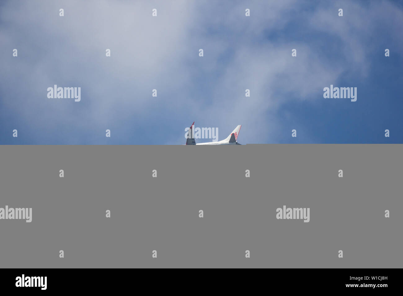 Chiangmai, Thailand - 22. Juni 2019: HS-LUQ Boeing 737-800 der Thai lionair Airline. Von Chiangmai Flughafen in Bangkok. Stockfoto