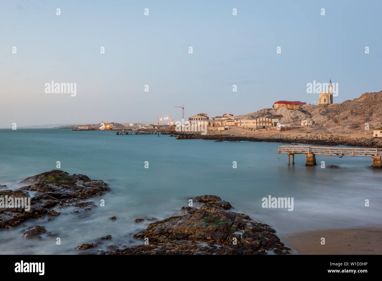 Eine Ansicht von Lüderitz, Namibia Stockfoto